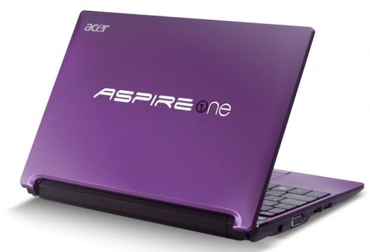 Acer Aspire One D260 Netbook avec 2 systèmes d’exploitation : Android et Windows 7